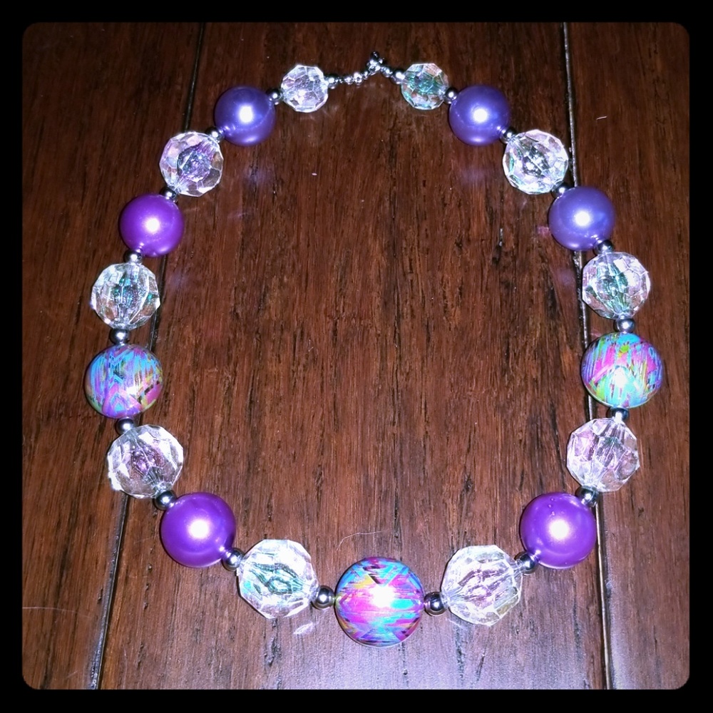 GIRLS BUBBLEGUM NECKLACE